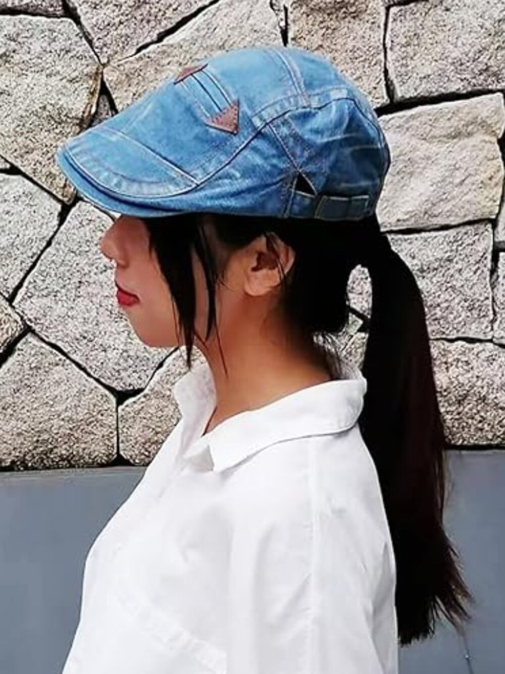 Denim Newsboy Hat for Women‎ Adjustable Goes with Everything !!